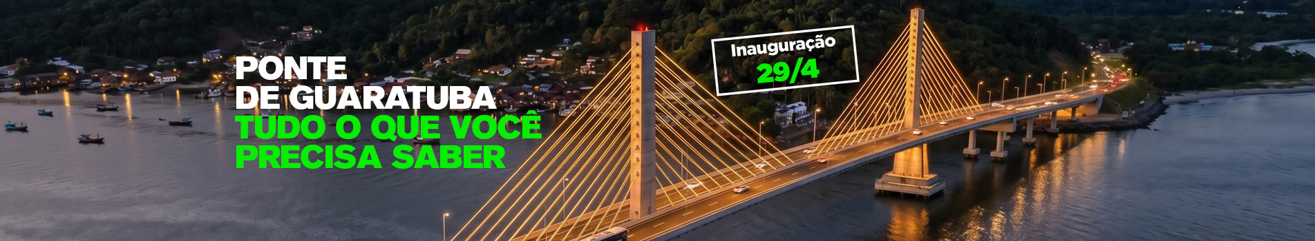 Banner ponte de Guaratuba